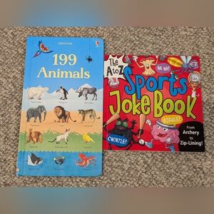 Usborne 199 Animals and A to Z Sports Joke Book NEW